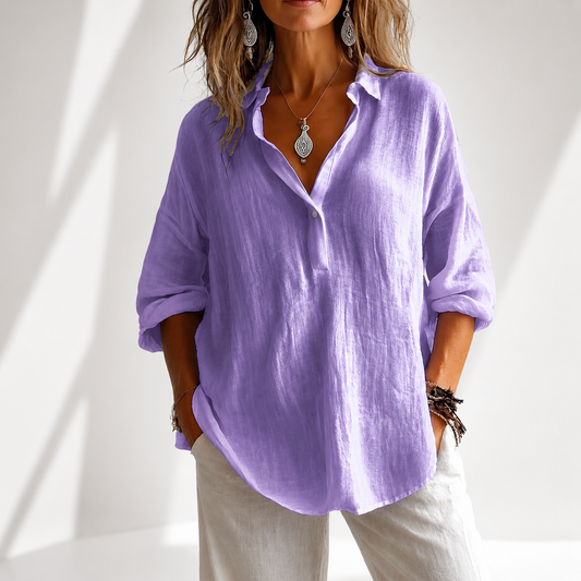 Maren Cotton Linen Blouse
