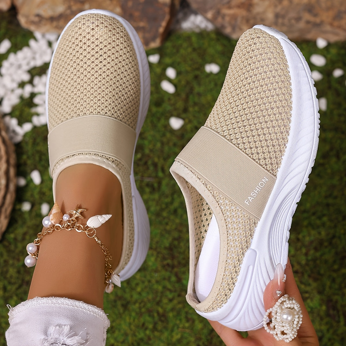 Lily™ | Slip-On Sneakers in Breathable Fabric